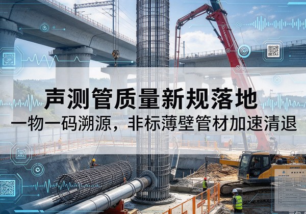 湛河声测管质量新规落地，一物一码溯源，非标薄壁管材加速清退