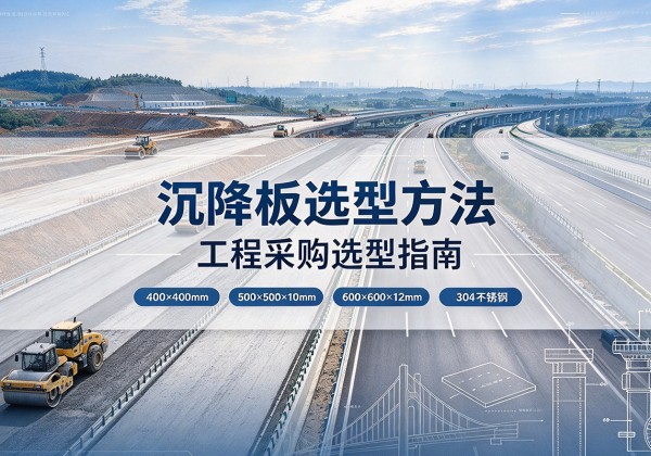 湛河沉降板选择方法
